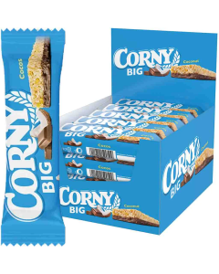 Corny Big Coconut 24x50g m&uuml;slibarer med fuldkorn kokos og chokolade
